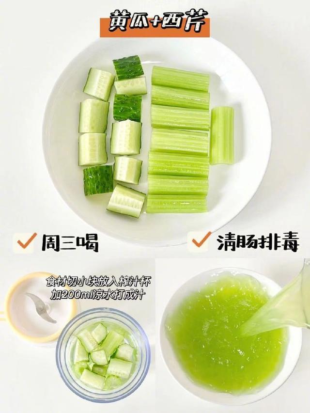 鲜榨水果汁搭配做法,鲜榨蔬菜水果汁搭配(4)
