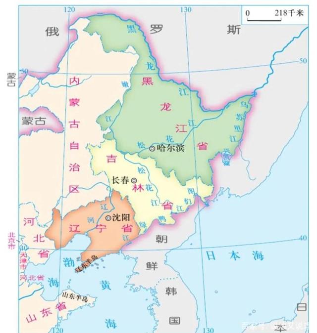 东北三省的地图全图,东北三省地图详细介绍(1)