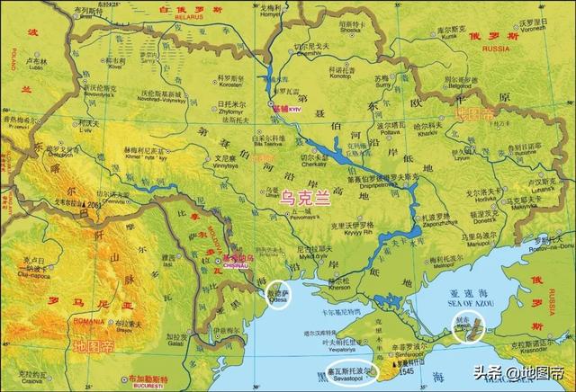 乌克兰地图高清图片,乌克兰地图最新版图片(1)