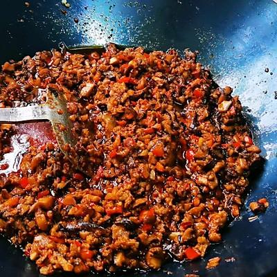 香菇豆豉肉酱的正宗做法,香菇豆豉肉酱做法家常(6)