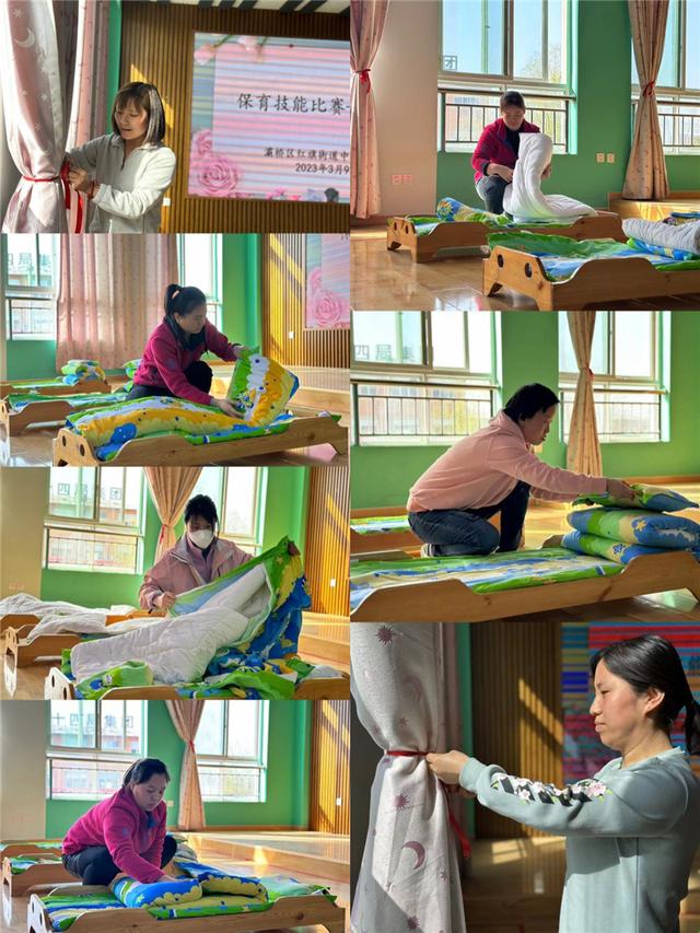 幼儿园床铺整理步骤,幼儿园整理床铺操作流程(2)