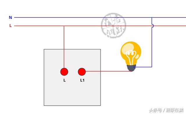 家庭怎么从电灯上接电,家庭电路开关怎么通电(1)