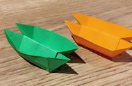 正方形折纸船（用一张正方形的纸做船）