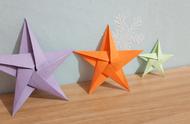 星星怎样折用正方形纸慢动作简单（纸星星怎么折慢动作）