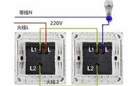 双控开关怎样接（二开二控安装图）