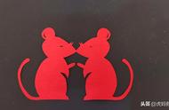 最简单的红纸老鼠窗花怎么做