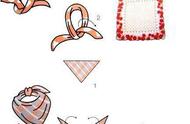 小方形丝巾的20种系法图解（女士大方丝巾20种系法图解）