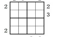 六宫格摩天楼数独题目（六宫格数独题目高级50题）