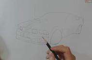 汽车的画法手绘素描（汽车素描图片简单画法）