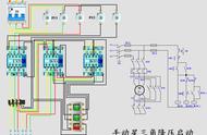 手动星三角降压启动电路图（星三角降压启动指示灯控制电路图）