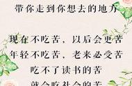 不吃读书的苦就吃生活的苦的文案（不吃读书的苦就得吃生活的苦名言）