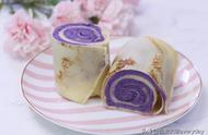 紫薯卷的做法不用奶油和面粉（紫薯粉蛋糕卷配方）