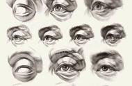 素描人头像眼睛的画法（人头素描各个部位的画法）