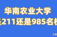 现在华南农业大学是985还是211（华南农业大学为啥不是211）