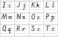 i字母笔顺怎么写（26个字母字帖打印）