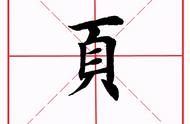 页字旁的硬笔写法（页字旁的硬笔写法图片）