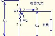 自耦变压器结构示意图（自耦变压器电路图工作原理）
