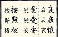 书法异体字全集（书法变异体字大全）