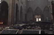 巴黎圣母院失火后图片（巴黎圣母院失火前后照片）