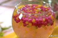自制水果口味的爆浆珍珠（用水果汁自制珍珠）