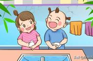 幼儿园排队洗手的规则图片（幼儿园洗手顺序图片）