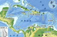 加勒比海在世界地图的哪里（加勒比海附近国家地图）