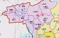 淮安地图（淮安有可能合并的城市）