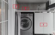 洗衣机水电预留位置，嵌入洗衣机水电预留位置