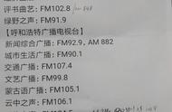 收音机电台频道表（中国收音机电台频率表）
