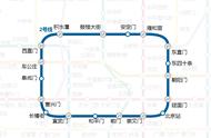 北京2号地铁站点图（北京地铁2号线地图）