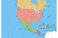 美国加拿大地图高清版大图（美国地图名称大全图片）