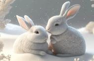 小兔子情侣头像一对（兔子情侣头像一上一下）