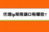 代理服务器地址和端口哪里找（代理服务器端口设置多少）