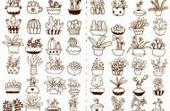 100个植物简笔画（简笔画花朵100种）
