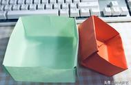 怎么叠长方形垃圾盒（长方形纸叠垃圾盒五种方法）