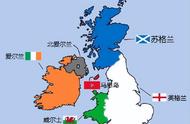 英国及爱尔兰地形图（英国地形地貌特征）