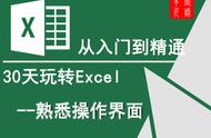 excel2007界面（2007excel的界面组成）