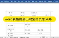 word如何删除整页空白表格（如何删除word有空白表格的一页）