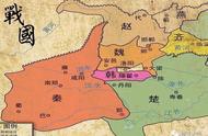 战国七雄版图（战国时期七国地图）