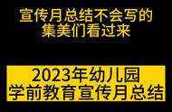 2022幼儿园宣传月活动总结（幼儿园宣传月工作总结）