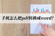 手机里的pdf怎么转换成免费word（手机中pdf转换成word免费）