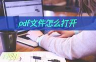 pdf文件怎么打开阅读（pdf文件在电脑上怎么打开）