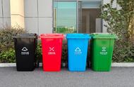 垃圾桶分类颜色和标志图片（垃圾桶的分类四种标志图片）